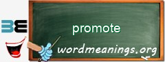 WordMeaning blackboard for promote
